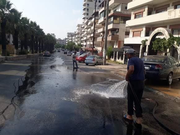 حملة نظافة في منطقة الكورنيش الجنوبي وسوق الجمعة 